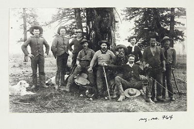 N.W. mounted police at Fort Steele, 1888